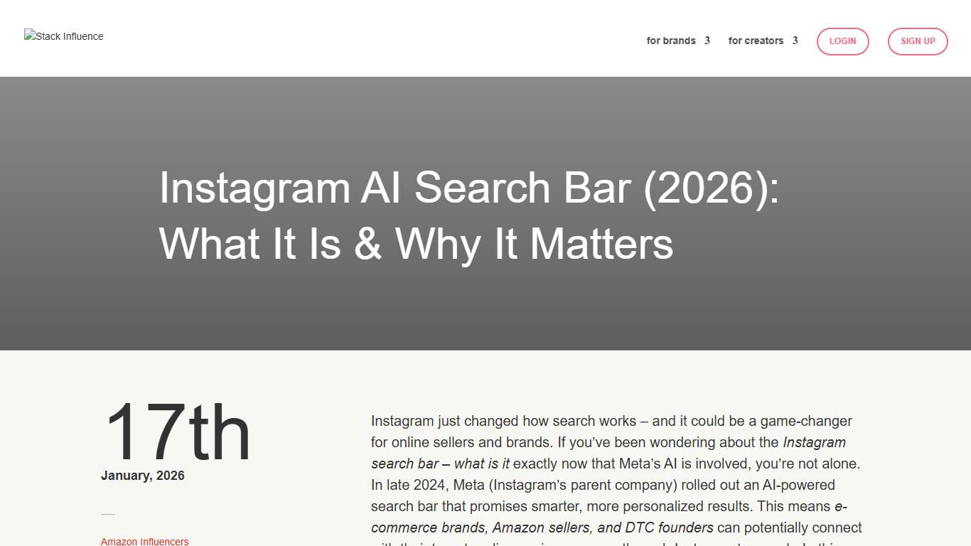 Instagram AI Search Bar (2026): What It Is & Why It Matters